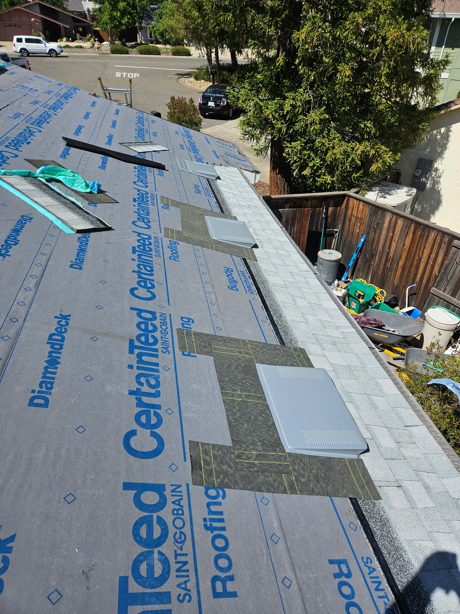 Shingle roof