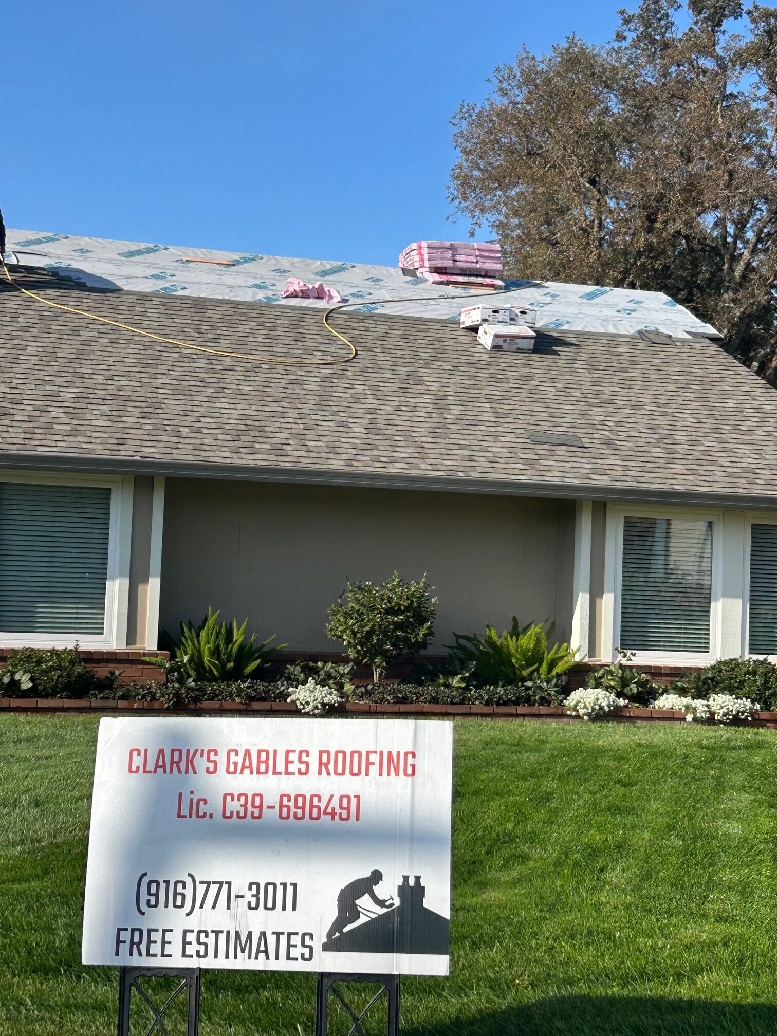 Shingle roof
