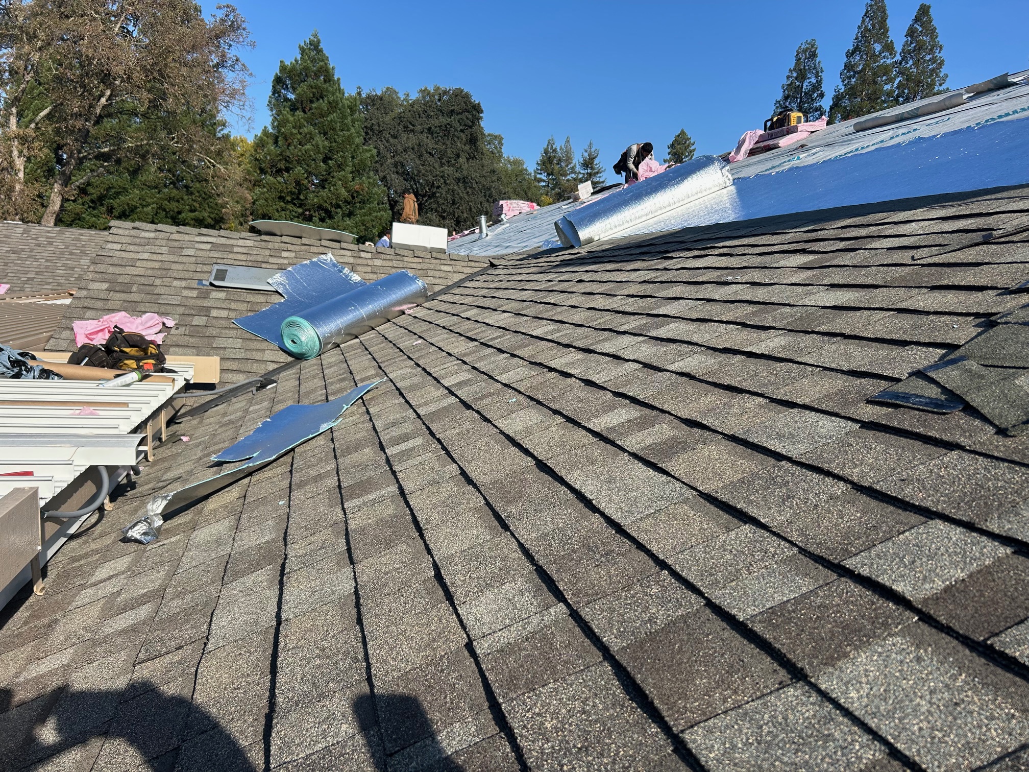 Shingle roof