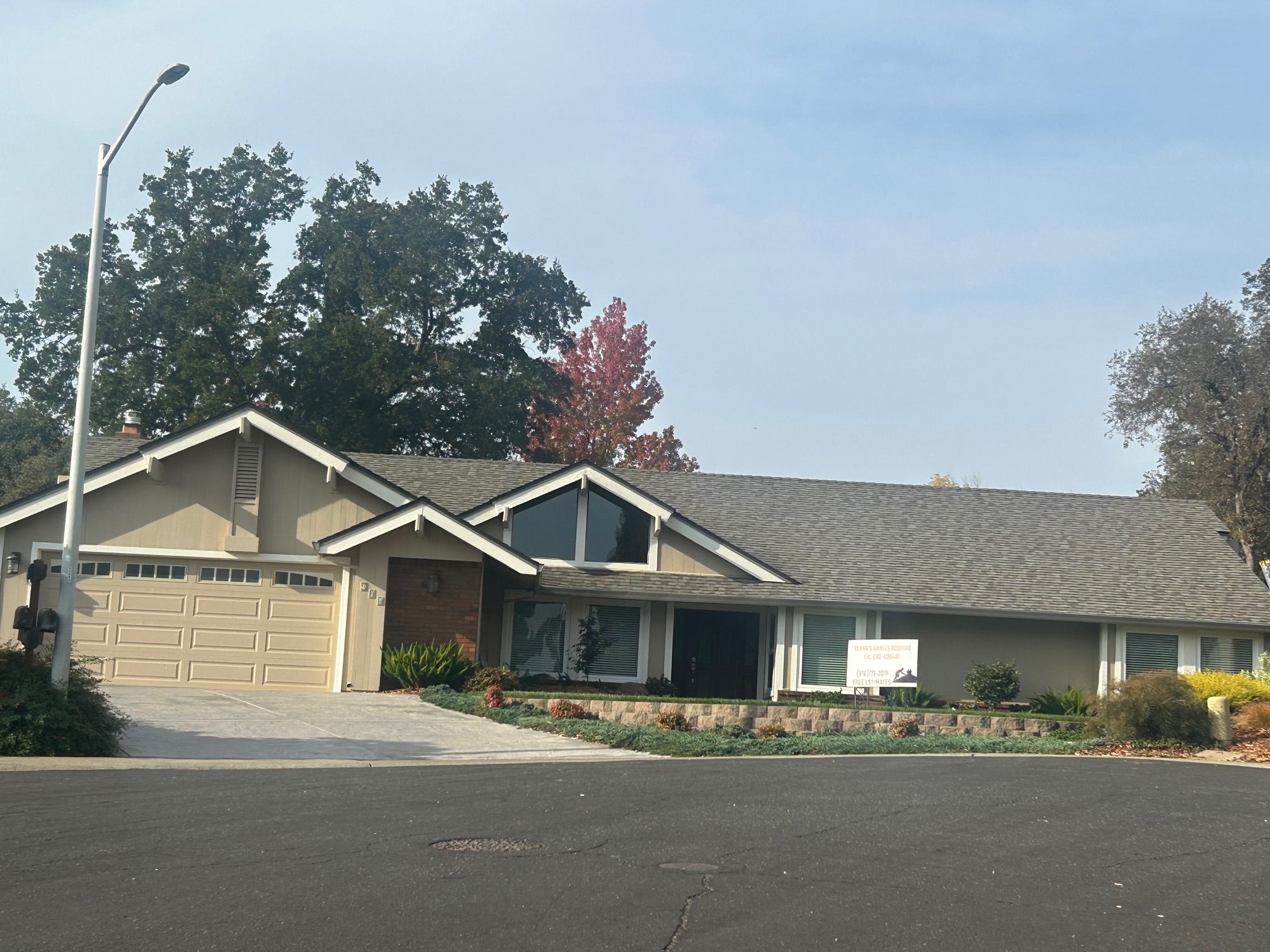 Shingle roof