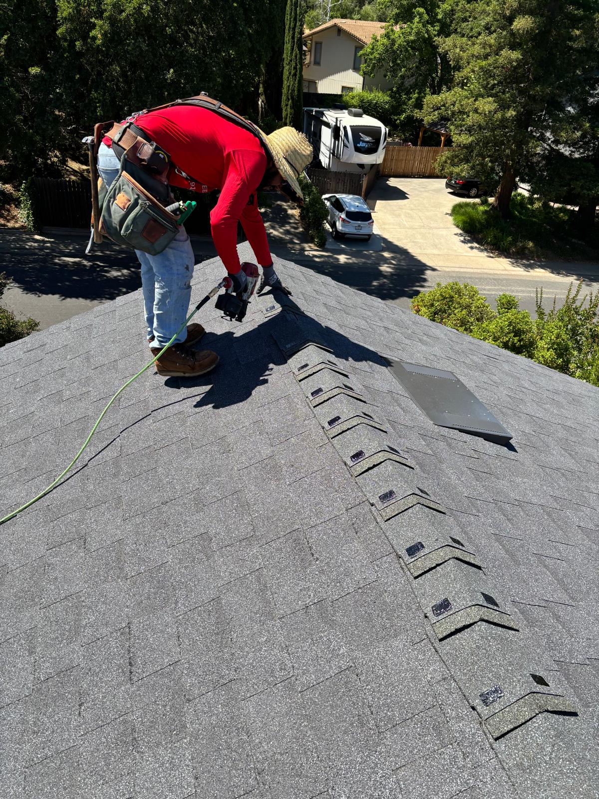Shingle roof