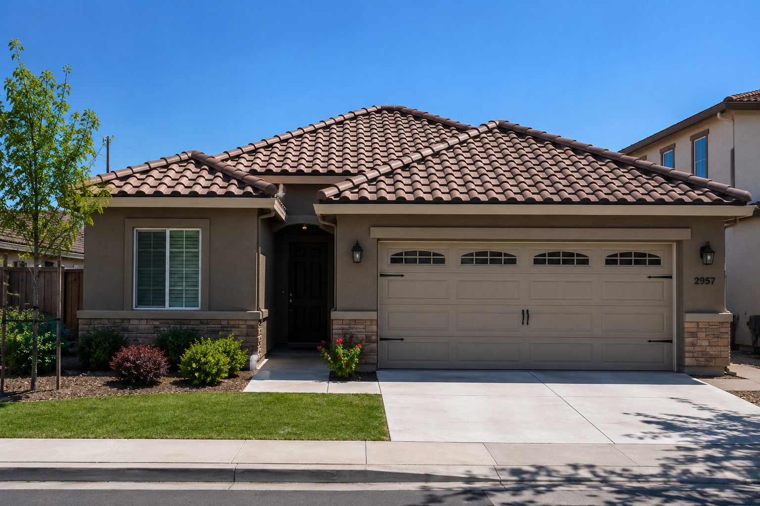 Tile roof installation