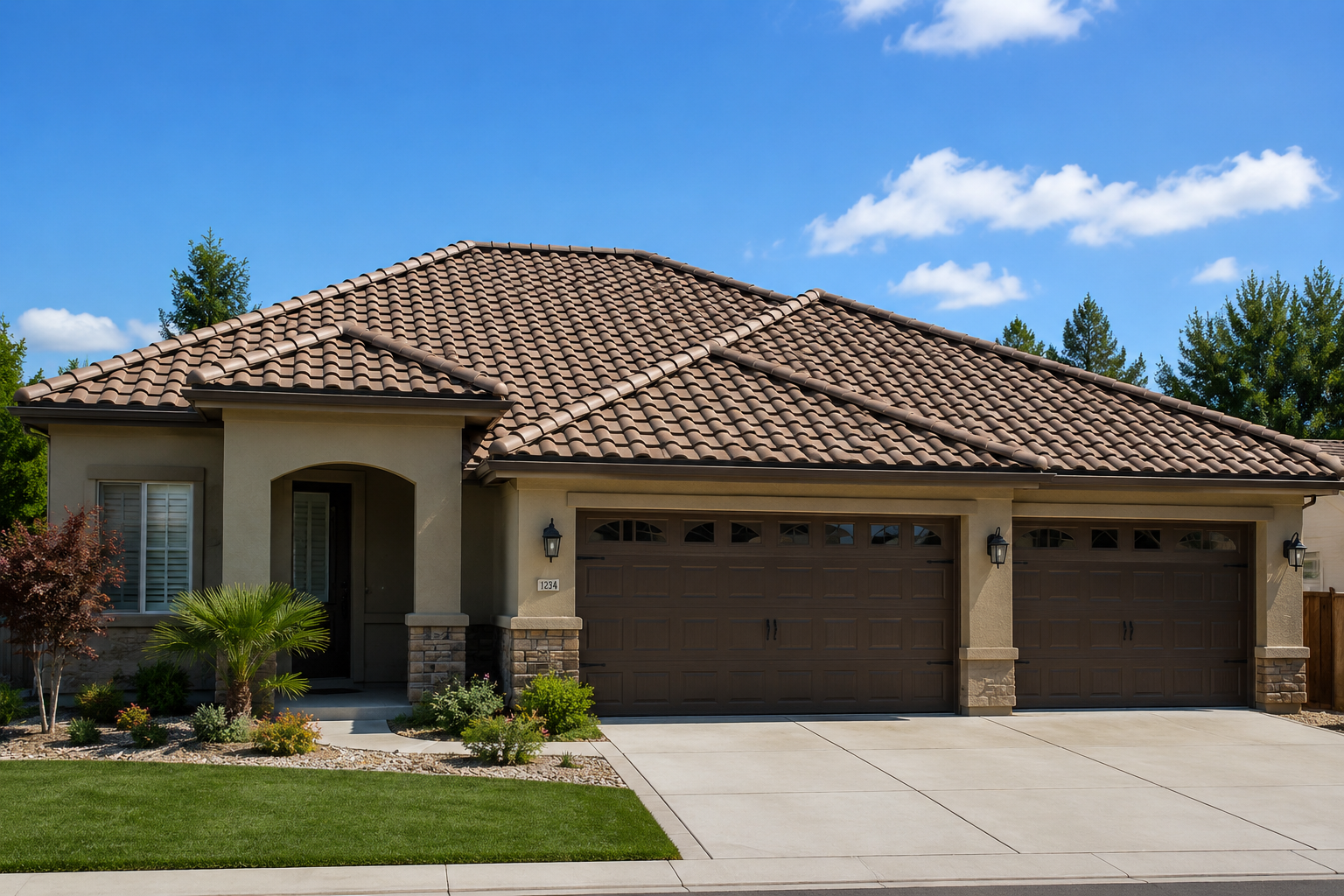 Tile roof installation